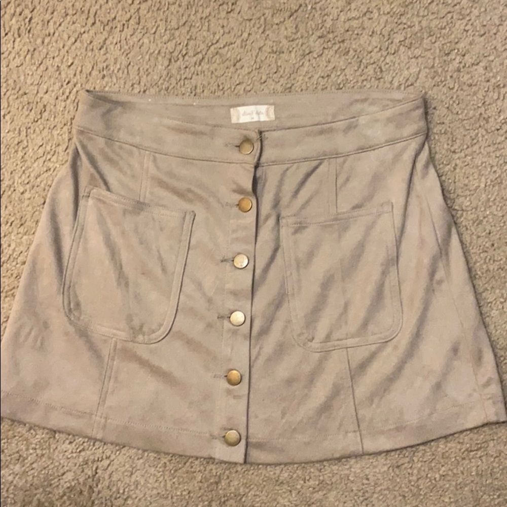 Alter’d state suede tan skirt